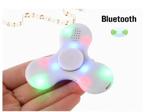 Fidget Spinner Bluetooth Con Leds Recargable