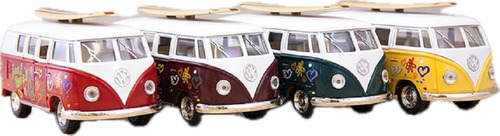 Diecast '62 Vw Bus & Surfboard (sold Individually - Colors