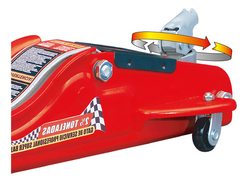 Gato 2 Toneladas Carro Largo Taller 140mm / 800mm