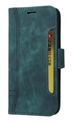 Funda Para iPhone Flip Cuero Magnético Funda De Teléfono Par