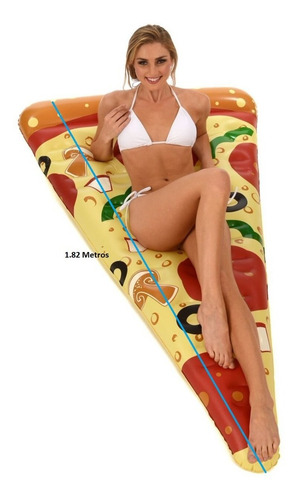 Pizza Inflable 72 Pulgadas Flotador Para Alberca Piscina