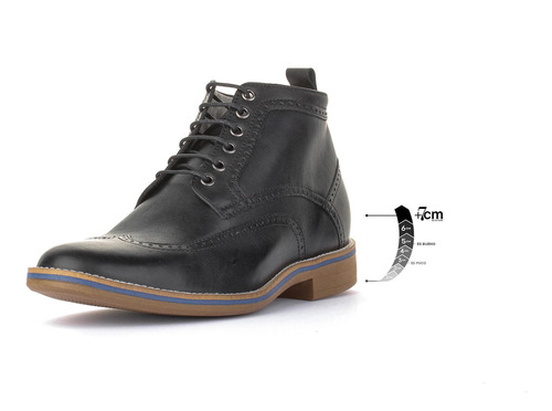 Zapatos Hombre Hipster Negro Max Denegri +7cms