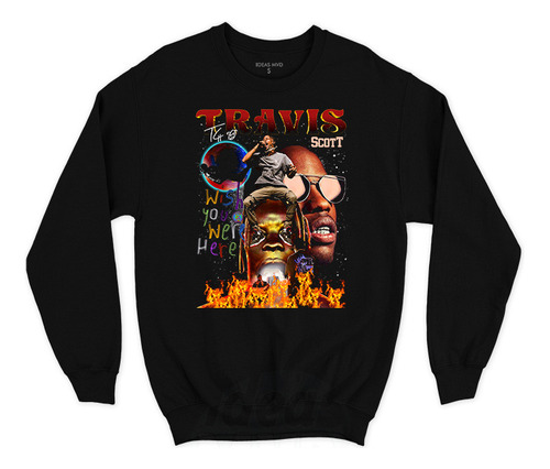 Buzo Travis Scott 01 (negro:) Ideas Mvd