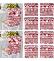 Comprar Juego De 8 Fundas Navideñas Para Sillas De Navidad, Fundas P