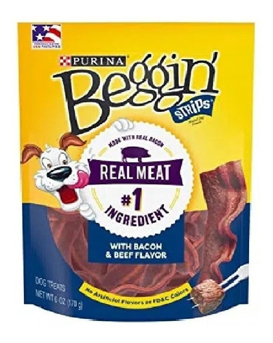 Beggin Strips Bacon Beef 6 Oz