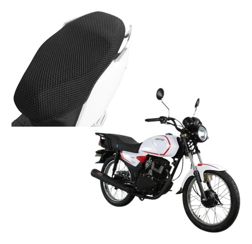 Funda Cubre Asiento Malla Mesh Negra Moto Vento Express 150