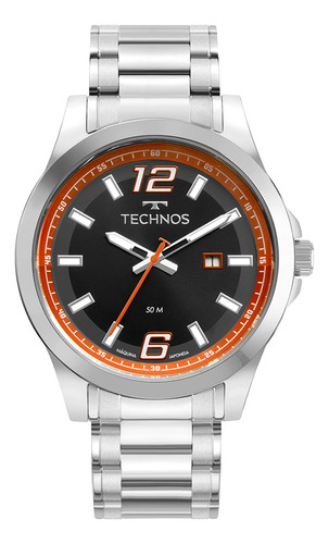 Relógio Technos Masculino Racer Basico Prata - 2115twp/1p