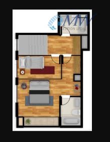 Departamento Dúplex Sin Comisión Venta 2 D. En Macul