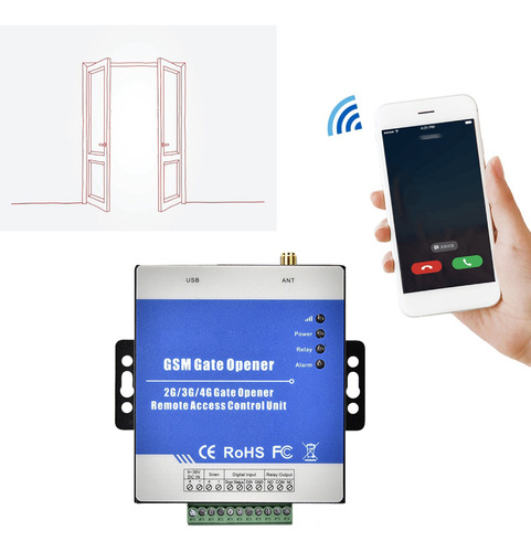 Abridor Gsm Remoto Inalámbrico Gate Operator Rtu5025 Para Pu