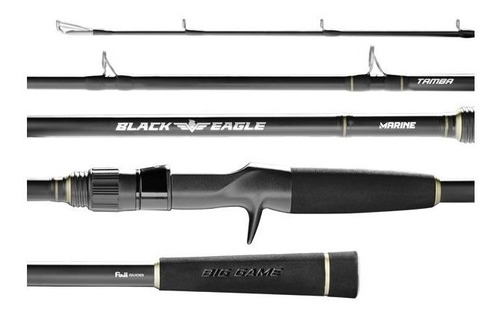 Caña Embarcado Black Eagle Pesada 20-50 Lbs Marine Cañon !!