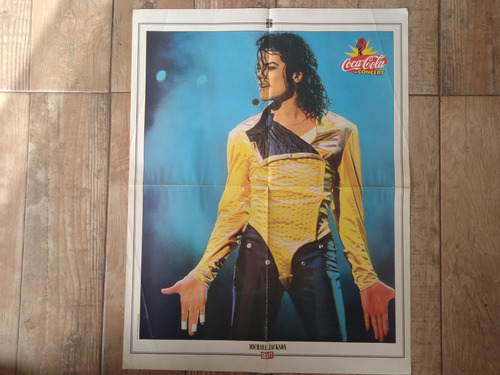 Póster Michael Jackson Vintage Revista Gente Buen Estado 