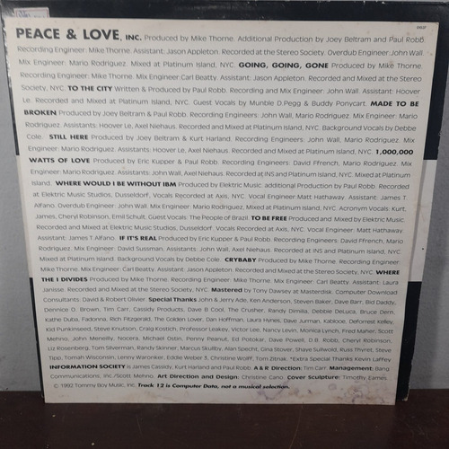 Vinil Lp Information Society Going, Going, Gome Importado