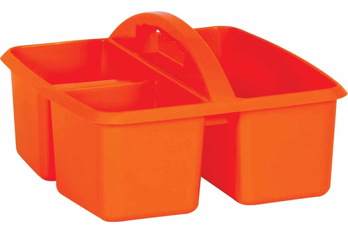 Caja De Almacenamiento De Plástico Naranja Con Recursos Por