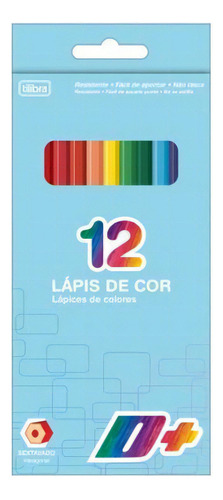 Lápis De Cor 12 Cores D+ Sextavado - Tilibra