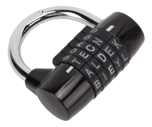 Lockers Candado 5 Letras Candado Combinación Antirrobo Zinc