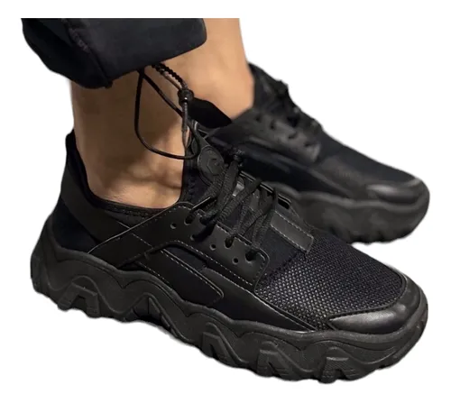 Zapatillas Casual Valencia Negras Urbanas Hombre Cuotas sin inter s