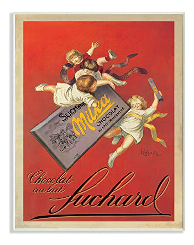 Stupell Industries Chocolat Au Lait Vintage European Adverti