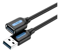 Comprar Cable Extensor USB 3.0 Vention Macho a Hembra 1 Metro 5 Gbps 2a Color Negro PVC Alargue Prolongador Disco Rigido Carry Disk Impresora Teclado Mouse PC Notebook camara Tablet CBHBF