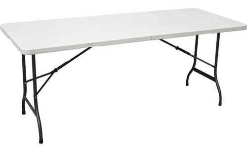 Mesa Plegable Multiuso Rectangular Blanca, 180x75x72