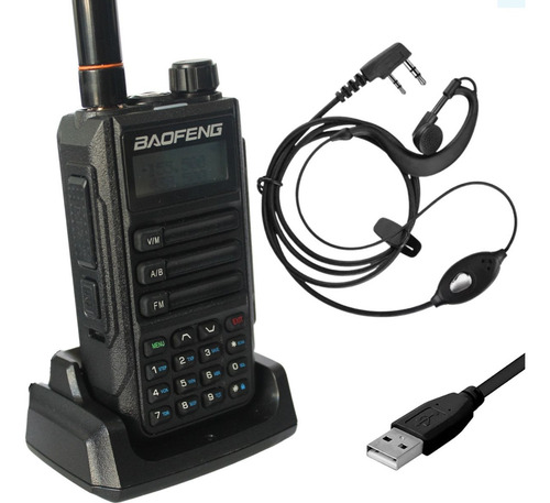 3 Radio Baofeng Longo Alcance Portátil Uv16 Walki Talk Preto Bandas De Freqüência Vhf/uhf 100v/240v