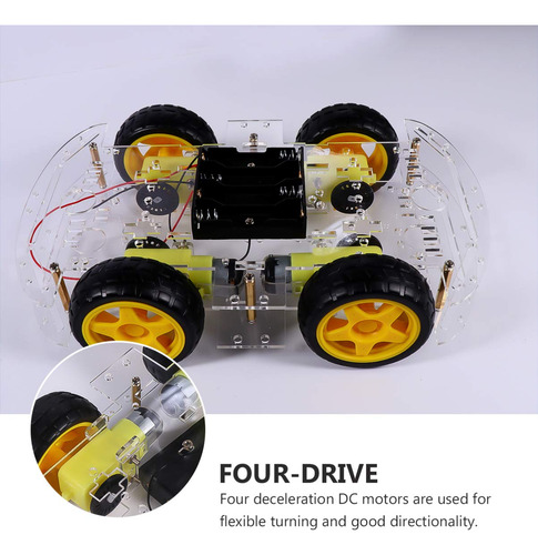 Kit Chasis Robot 4wd - Compatible Con Arduino Y Pi