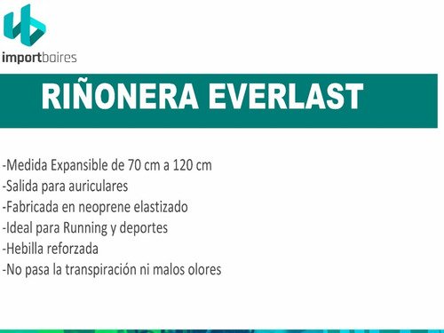 Riñonera Everlast Running Expandible Celular Deporte Bici