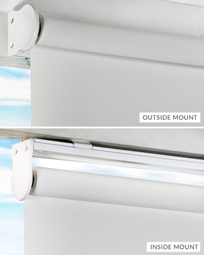 Persianas Enrollables Opacas 119 X 183 Cm Biso Blanco