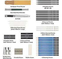 Comprar Egosong 41 Lápices De Dibujo Y Kit De Suministros De Dibujo,