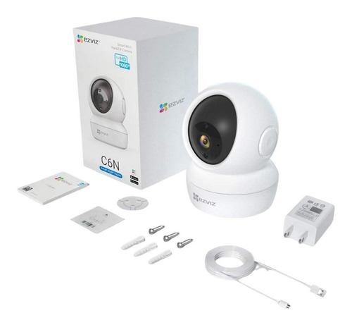 Câmera Wifi Ezviz Hikvision C6n Ir 2mp Gira 360° Via Celular