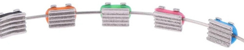 Falsos Aparatos Para Decoración Dental Temporal Con Cables Color B