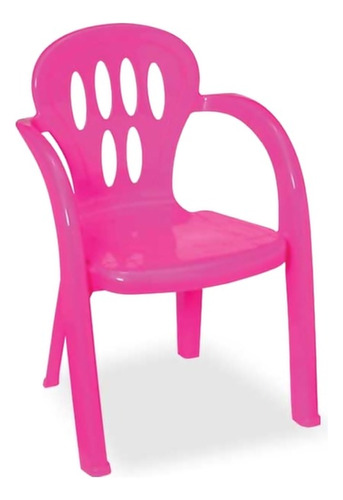 Cadeira Infantil Plastica Para Criança Azul Ou Rosa - Usual