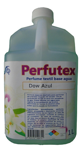 Perfume Para Lavandería Ropa Reforzador Aroma Dow Azul 1 L