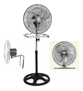 Ventilador Industrial 3 En 1 18 Pulgadas 5 Aspas Pedestal