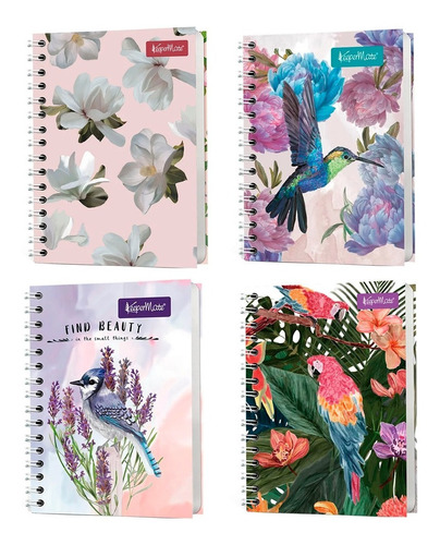 Cuaderno 5m Argollado 160 Hojas 21x28 Botánica 