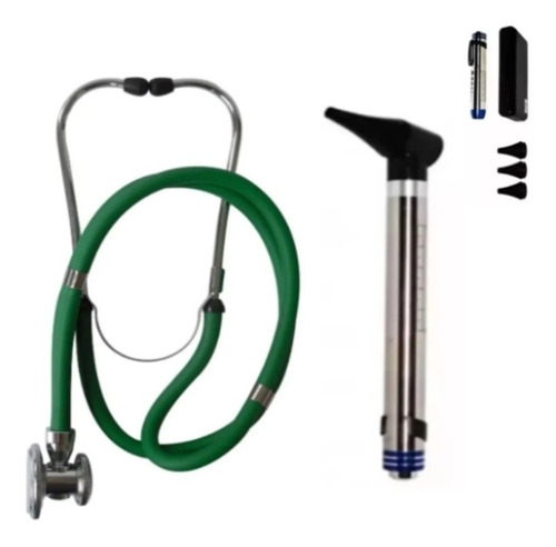 Estetoscopio Profesional Dual + Otoscopio Kit Diagnostico 