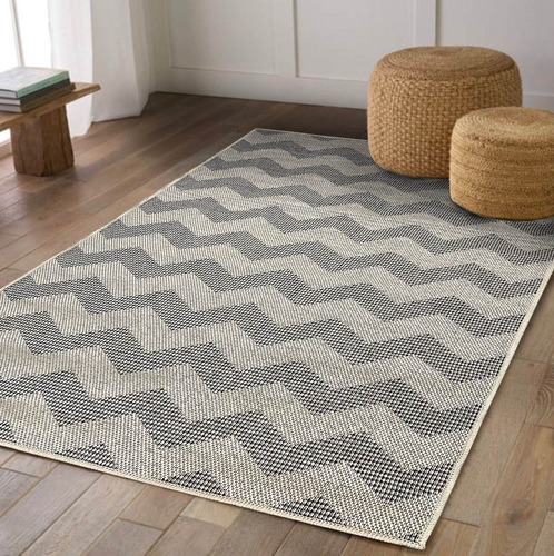 Alfombra Nordica Beige Tipo Yute Sisal 100x150cm Kreatex