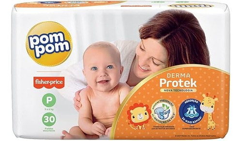 Fralda Pompom Derma Protek - Conforto Para Seu Bebê