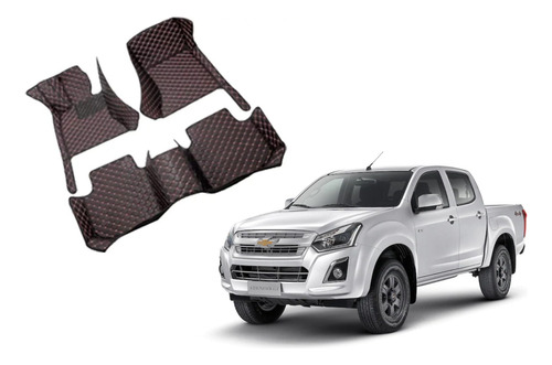 Cubre Piso Chevrolet Dmax 2015-2021 Impermeable 3 Piezas