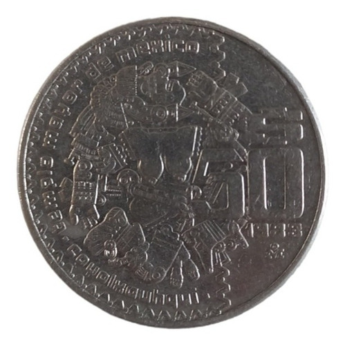 Moneda De 50 Pesos Cyolxauhqui 1983 