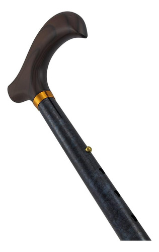 Black Granite Adjustable Folding Cane Derby Handle By Harvy