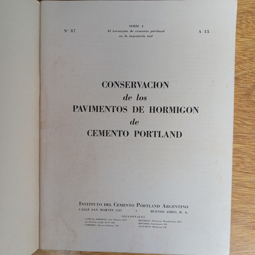 Revista Conservacion Pavimentos Hormigon Cemento Portland 