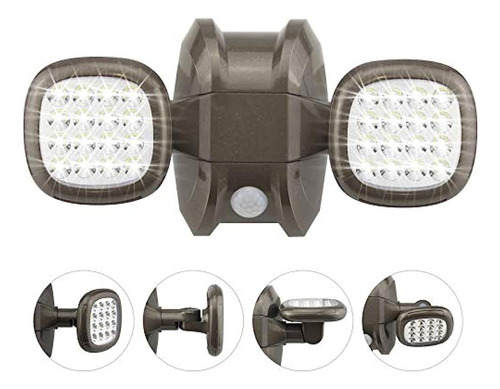 Honwell Con Pilas Led Sensor De Movimiento Luz Exterior Dobl