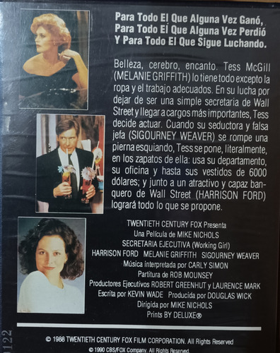 Película Vhs Secretaria Ejecutiva Original (Usado)