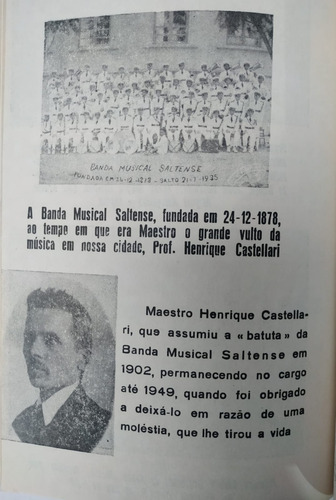 Livro Com A Historia Da Cidade De Salto Sp - Escrito Em 1971 Por Luiz Castellari (Usado)