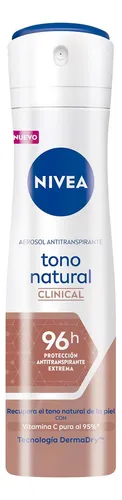 "Desodorante Nivea Clinical Tono Natural Spray 150 ml "