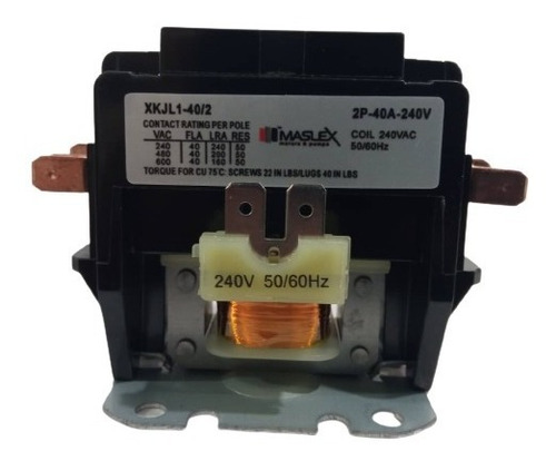 Contactor 2polos 40amp 220v