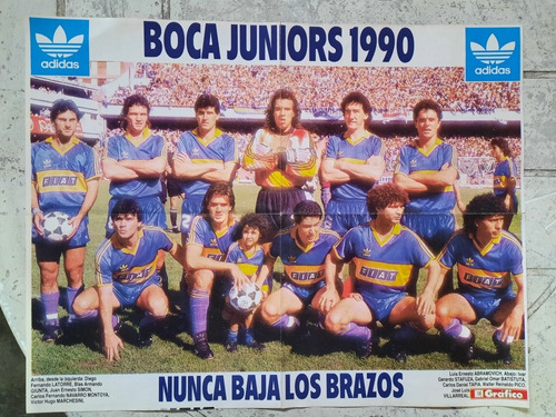 Lote 5 Posters Boca Juniors Años '90 El Grafico