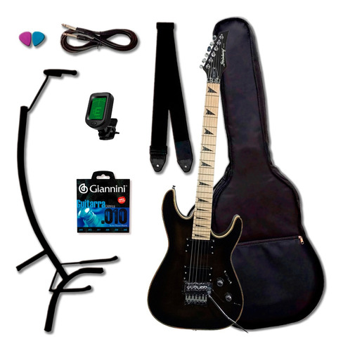 Guitarra Strinberg Sgs250 Sgs-250 Tbk Kit Com Capa Completo