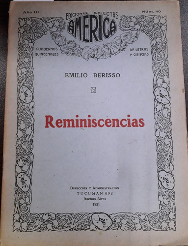 1286. Reminiscencias- Emilio Berisso