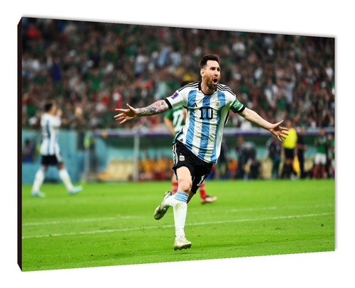 Cuadro Argentina Mundial Qatar 2022 Messi Varios Mod 15x20 2